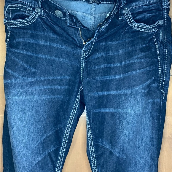 Silver Jeans Tuesday mid skinny jeans size 34x31 - Picture 5 of 9